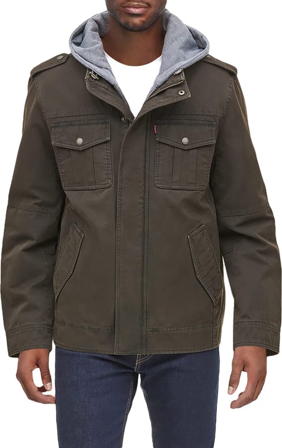 Actualizar 109+ imagen men's levi's woolblend hooded military jacket Thptnganamst.edu.vn