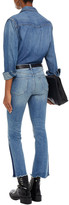 Thumbnail for your product : DL1961 Bridget Frayed High-rise Kick-flare Jeans