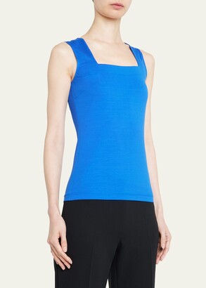 Akris Punto Fitted Cotton Stretch Top