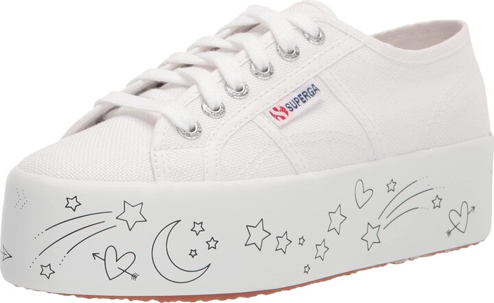 white superga platform sneakers