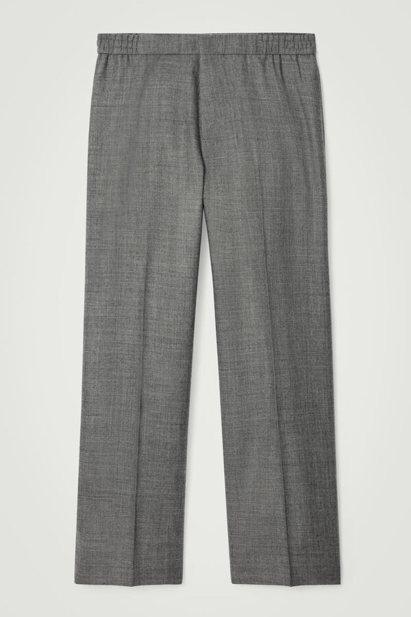 COS Tailored Wool-Flannel Straight-Leg Track Pants