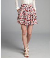 Thumbnail for your product : BCBGeneration amethyst and poppy floral printed pleated mini skirt