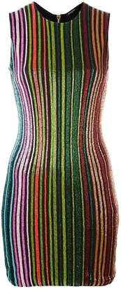 Balmain striped sequin dress
