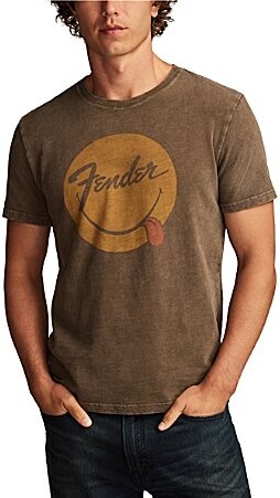 Lucky Brand Fender Smile Short Sleeve Graphic T-Shirt