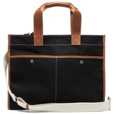 Thumbnail for your product : RUE DE VERNEUIL Reporter Xl Leather-trim Gabardine Tote Bag - Black Multi
