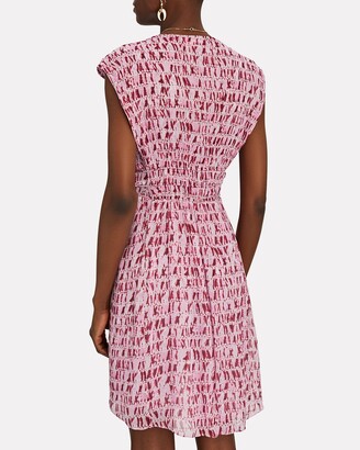 Etoile Isabel Marant Segun Tie-Dye Chiffon Mini Dress