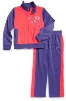Thumbnail for your product : Nike 'Tricot' Warm Up Set (Toddler Girls & Little Girls)