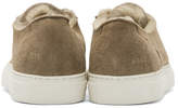 Thumbnail for your product : Common Projects Woman by Tan Shearling Tournament Low Sneakers
