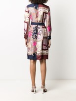 Thumbnail for your product : Ferragamo Tied Scarf Print Dress