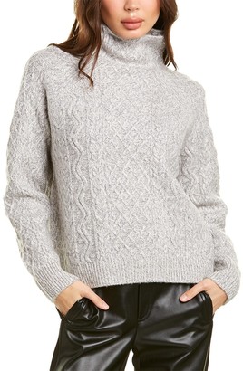 vince cable mock neck merino wool blend sweater