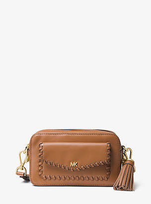 Michael Kors Small Whipstitched Leather Camera Bag