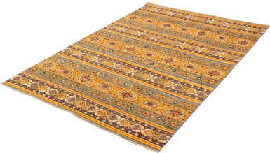 Isabelline Finest Ghazni Gold Rug 6''8\