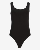 Thumbnail for your product : Express Fitted Scoop Neck Thong Bodysuit