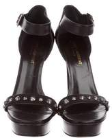 Thumbnail for your product : Saint Laurent Leather Platform Sandals