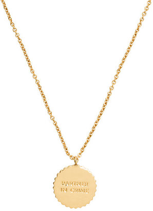 Kate Spade Say yes partners in crime pendant