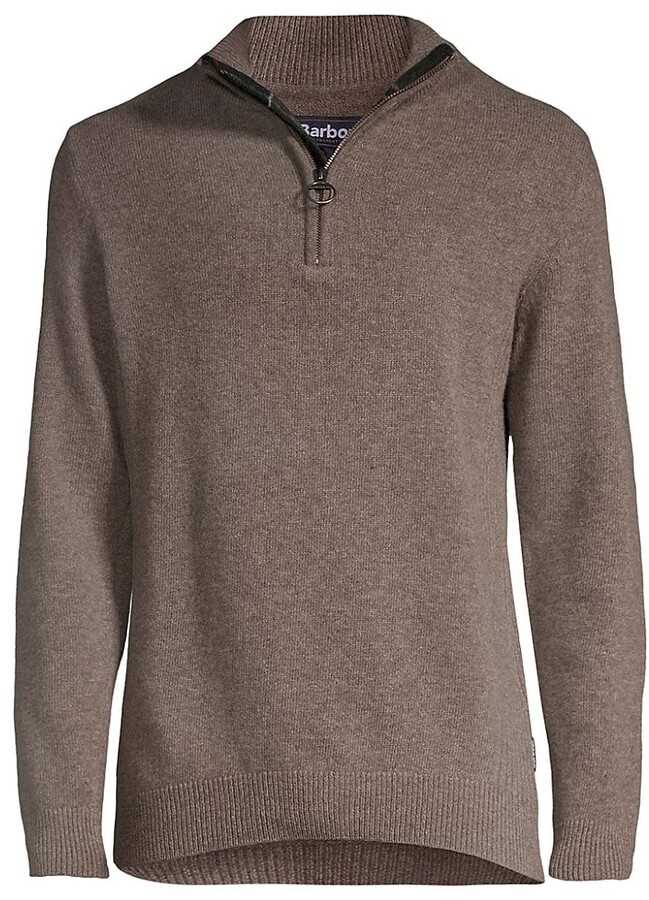 Barbour Holden Military Quarter-Zip Sweater - ShopStyle