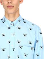 Thumbnail for your product : Burberry Logo Printed Cotton Poplin Shirt