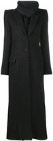 Thumbnail for your product : Ssheena Long Wool-Blend Coat