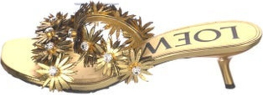 Loewe Leather Slides Gold & Metallic Multistrap Unfortunately due to restrictions this item may not be eligible for shipping in all areas.