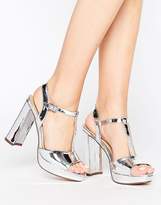 Thumbnail for your product : Head Over Heels by Dune By Dune Missy Metallic Platform Heeled Sandals