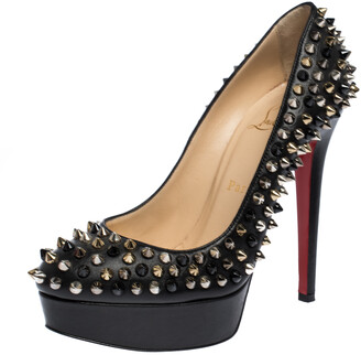 louboutin spike heels black