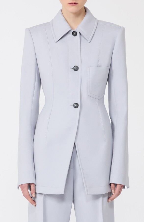 Sportmax Ottelia Stretch Gabardine Cutaway Jacket