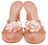 Thumbnail for your product : Chanel Camellia Slide Sandals