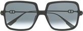 Thumbnail for your product : Christian Dior Square-Frame Oversized Sunglasses