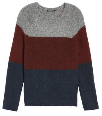 French Connection Colorblock Crewneck Sweater