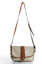 Thumbnail for your product : Dooney & Bourke Beige Brown Leather Pockets Crossbody Handbag