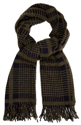 Acne Studios Canada checked wool-blend scarf