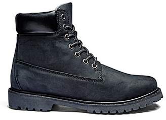 Leather Lace Up Boots Standard Fit