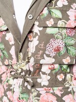 Thumbnail for your product : Philipp Plein Floral Print Cargo Jacket
