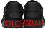 Thumbnail for your product : Dolce & Gabbana Black & Red Portofino Sneakers