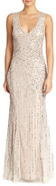 Thumbnail for your product : Aidan Mattox Sequin Tulle Sleeveless Gown