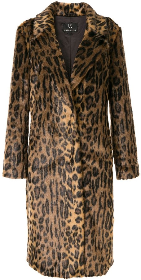 Unreal Fur Leopard-Print Coat - ShopStyle