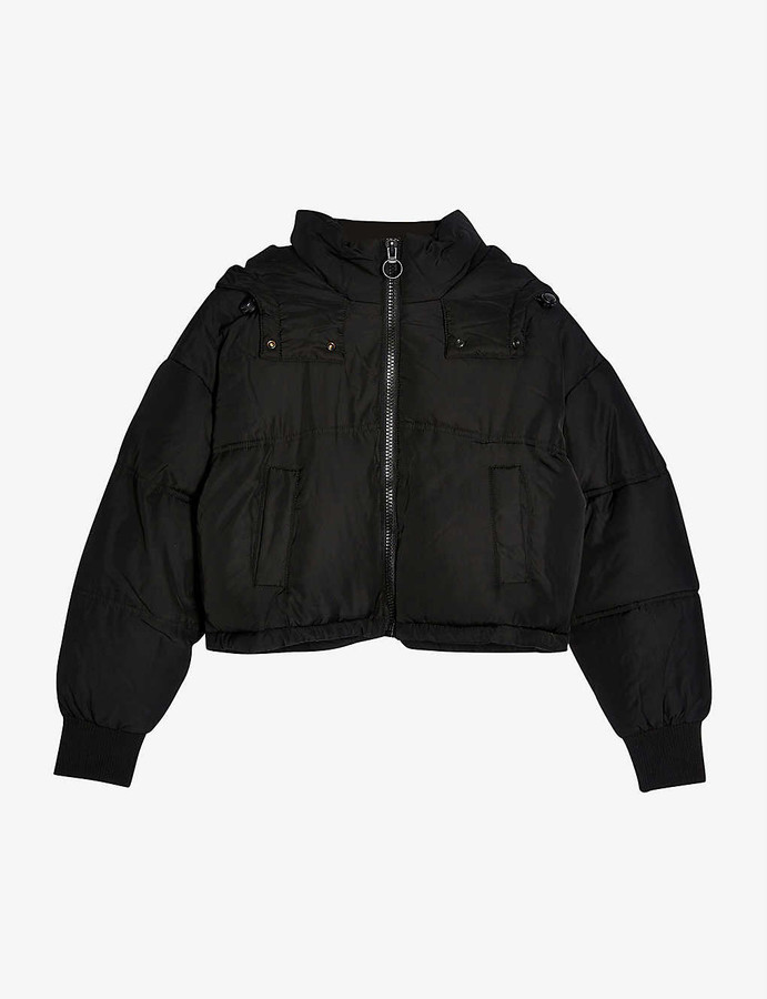 topshop cropped puffer jacket