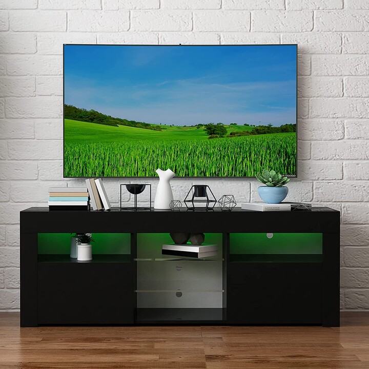 Howcool LED TV Stand with Storage, Entertainment Center with Drawer for