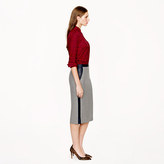 Thumbnail for your product : J.Crew Collection No. 2 pencil skirt in leather-tipped double-serge wool