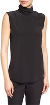 Thumbnail for your product : Misook Silk Mock-Neck Tank, Black