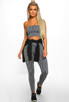 Pink Boutique Play No Games Grey Leggings Co-Ord