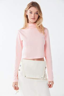 Truly Madly Deeply 90% Angel Mock Neck Cropped Top