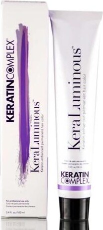Keratin Complex KeraLuminous 5.2/5V Light Violet Brown Keratin-Enhanced Permanent Hair Color 3.4oz 100ml