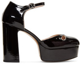 Marc Jacobs - Chaussures à plateformes en cuir verni noires Lucille