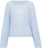 Thumbnail for your product : Autumn Cashmere Melange Cable-knit Cashmere And Silk-blend Sweater