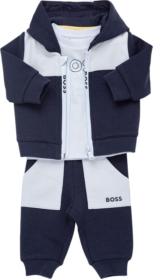 HUGO BOSS Jersey t-shirt, hoodie & sweatpants - ShopStyle Boys' Matching  Sets