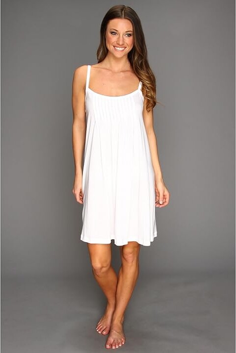 Hanro Juliet Babydoll Women's Pajama White : SM, Cotton/Jersey
