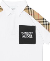 Thumbnail for your product : Burberry Children Check-Print Polo Shirt