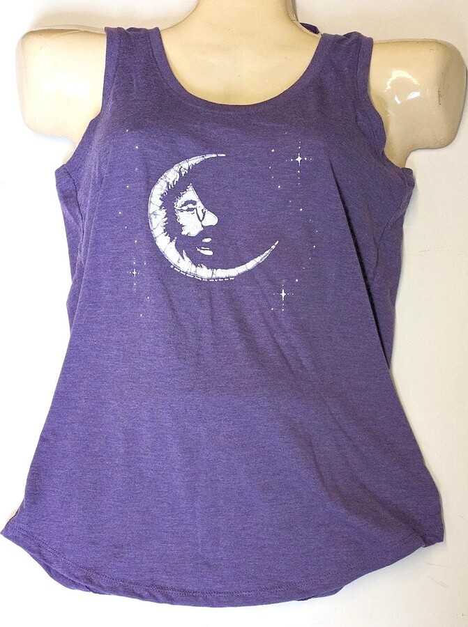 Etsy Jerry Garcia Women's Tank Top in The Moon Tri-Blend