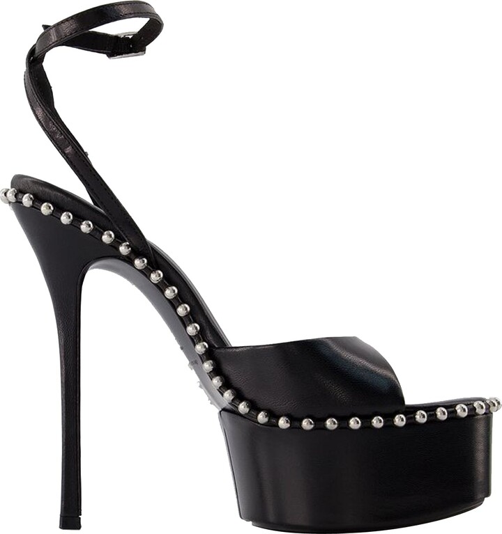 Alexander Wang Nova 145 Sandals Leather - Black
